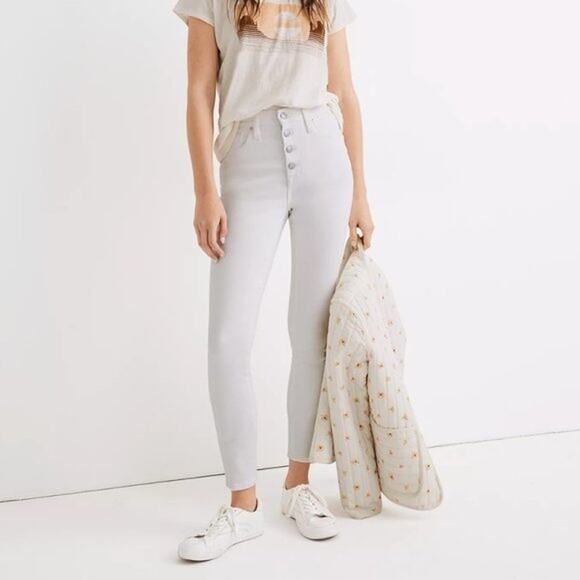 NWT Madewell 10" High-Rise Skinny Crop Jeans - Picture 1 of 5